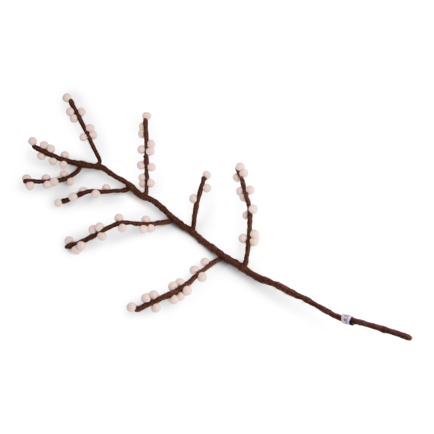 Felt Branch with White Berries