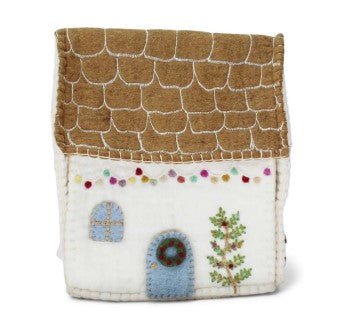 Felt House with Lighting Garland