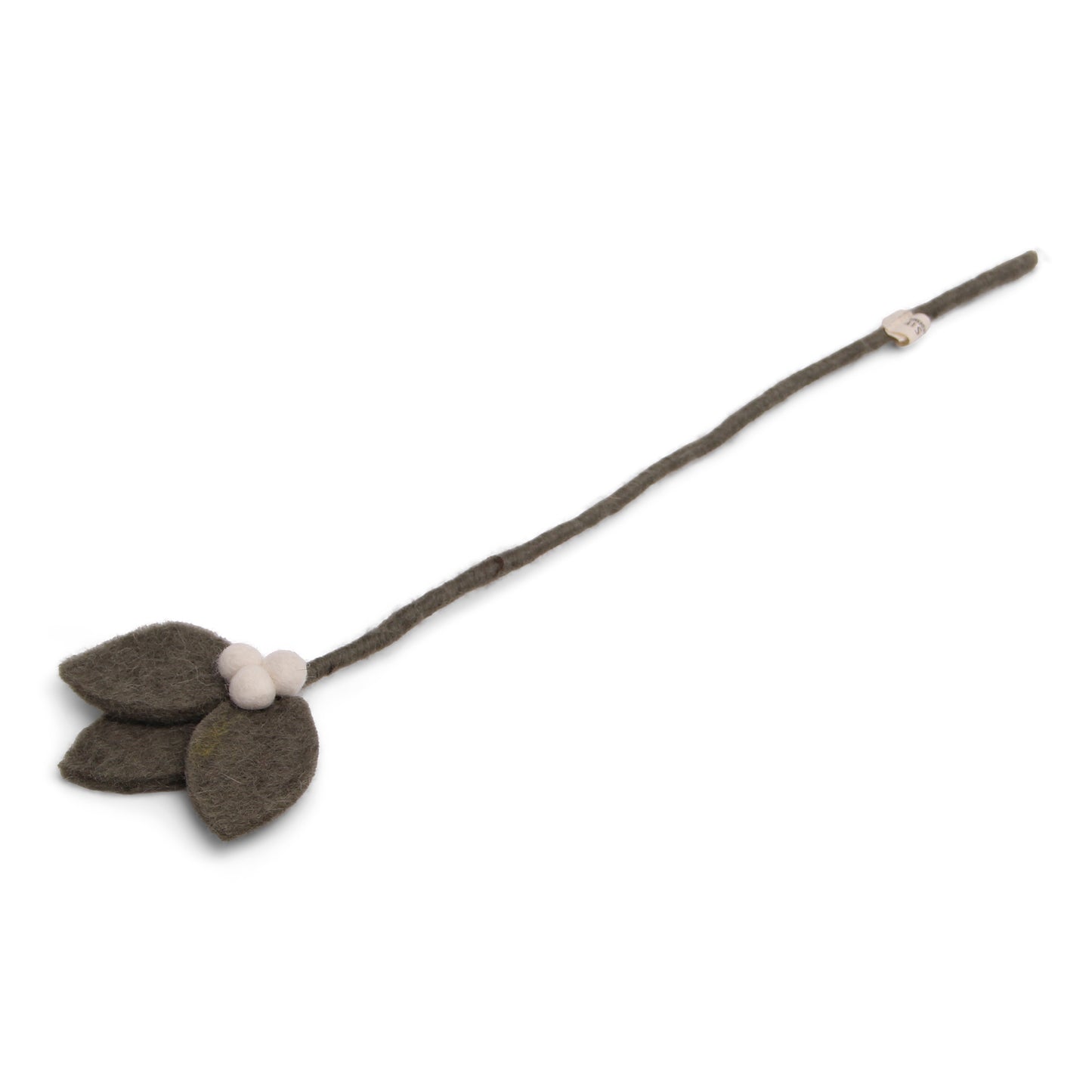 Felt Mistletoe Branch with White Berries