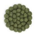 Felt Coaster - Pine Green (Small Set of 2)