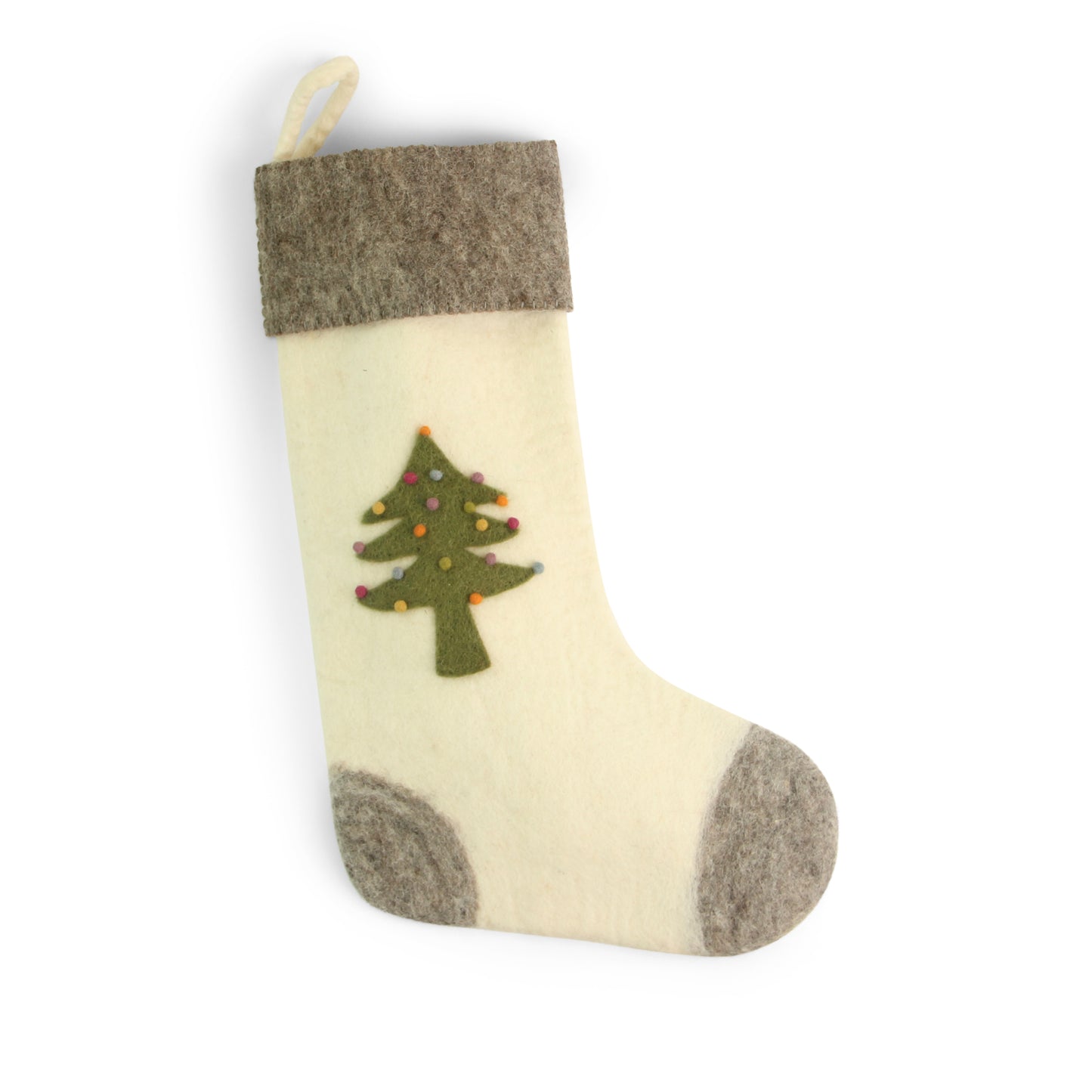 Felt Stocking with Tree