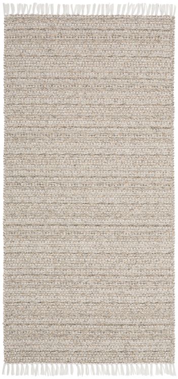 Mixed Svea Cotton/Vinyl Rug, Sand, 28"x56"
