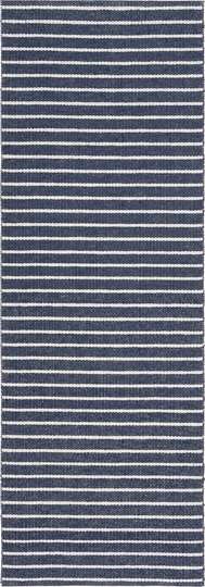 Music Vinyl Rug, Navy, 28"x40"