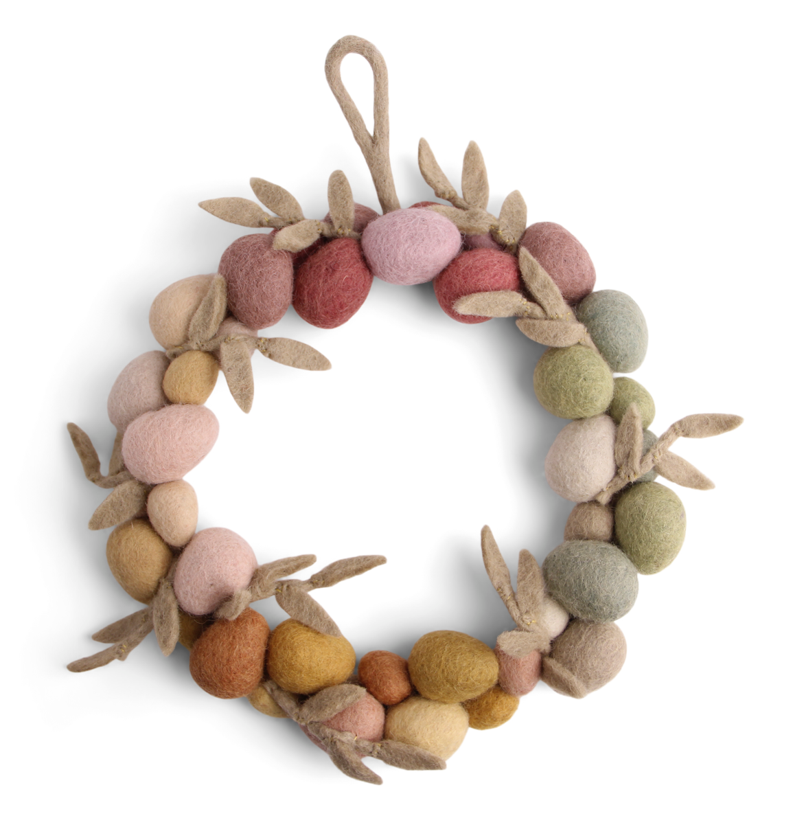 Felt Wreath - Easter Eggs