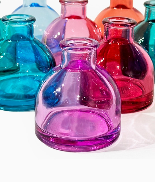 Round Loft Glass Bud Vase - Lilac
