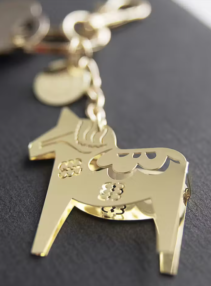Dala Horse Keychain