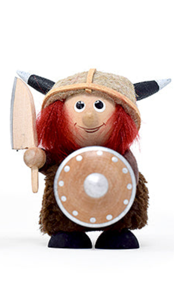 Viking Woman with Knife and Shield Ornament