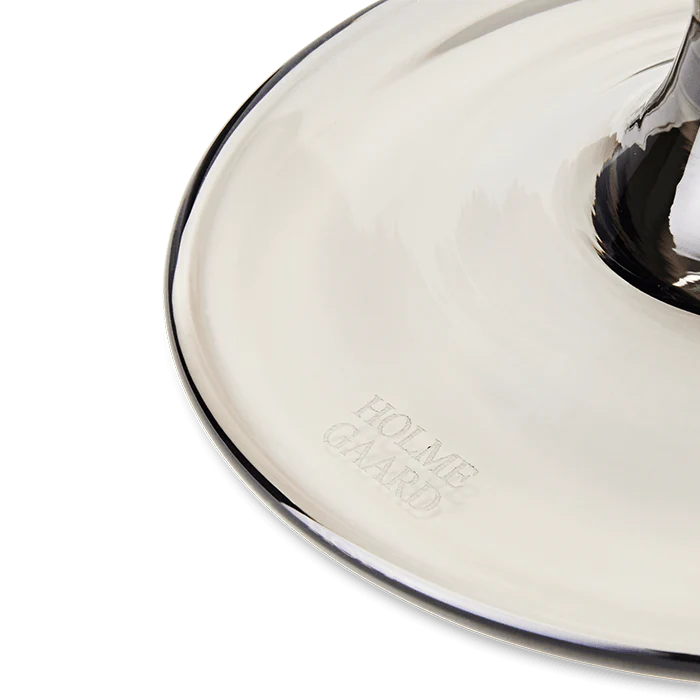Holmegaard Flow Tumbler on Foot - Smoke
