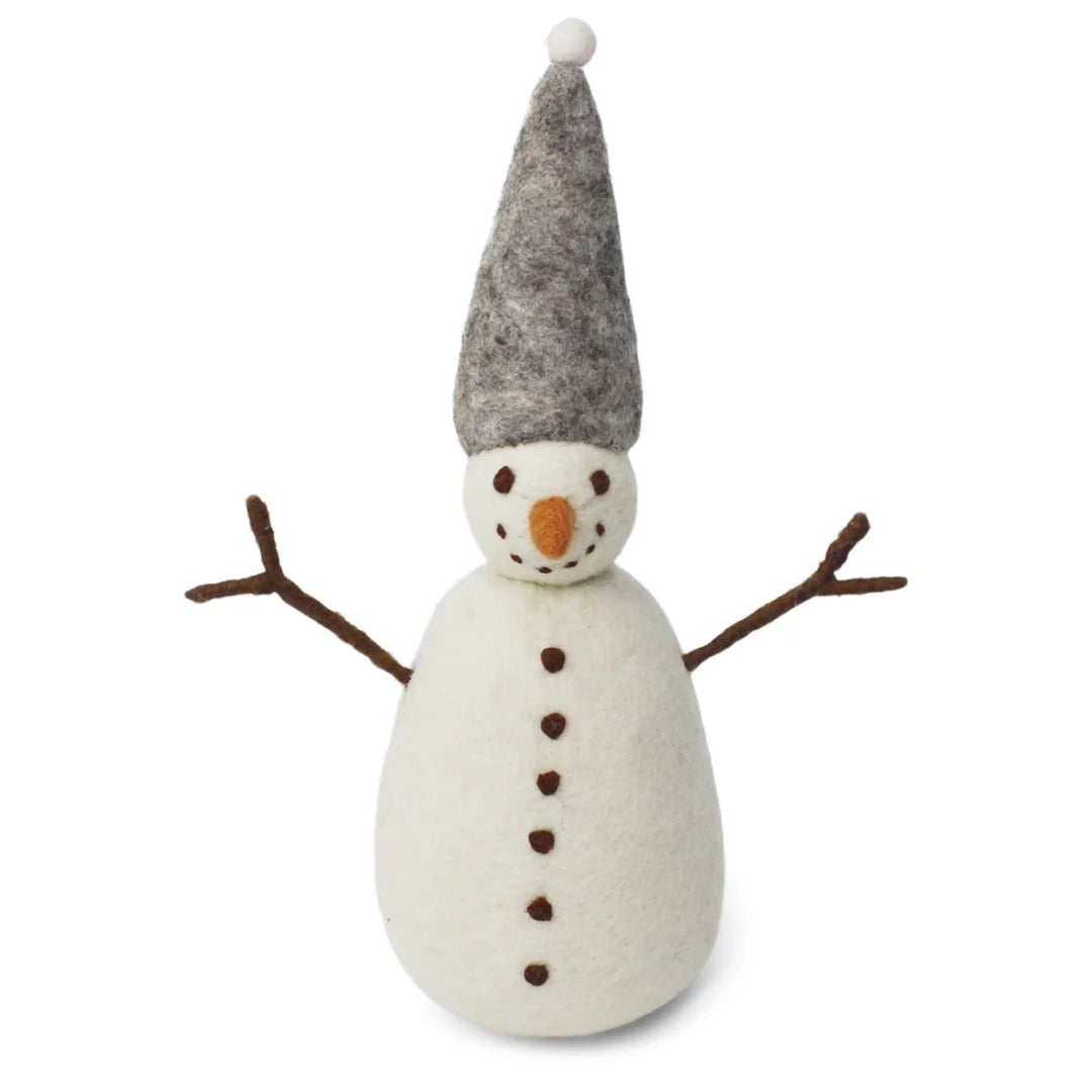 Felt Big Snowman - Grey