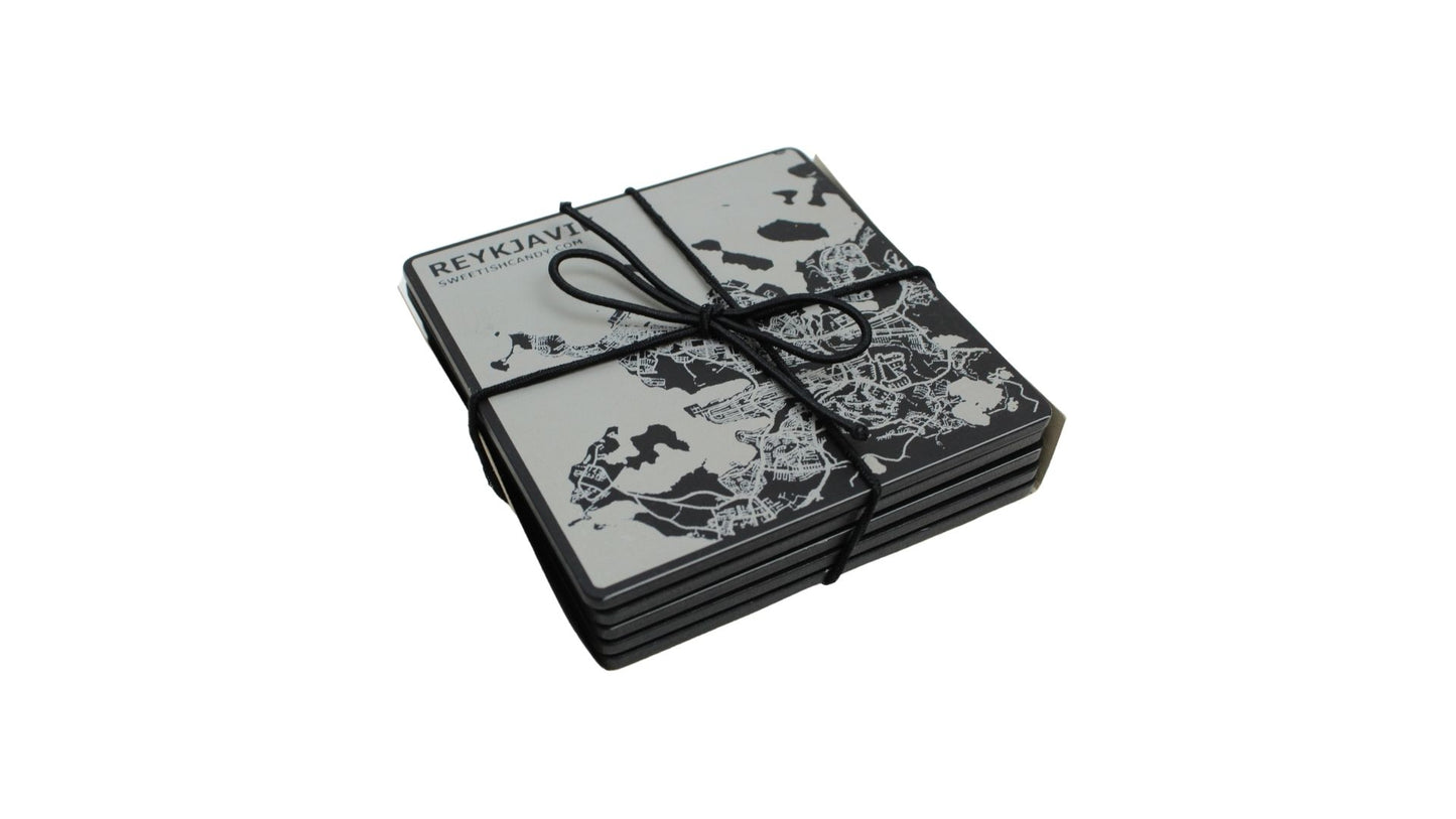 Nordic City Aluminum Coasters Set