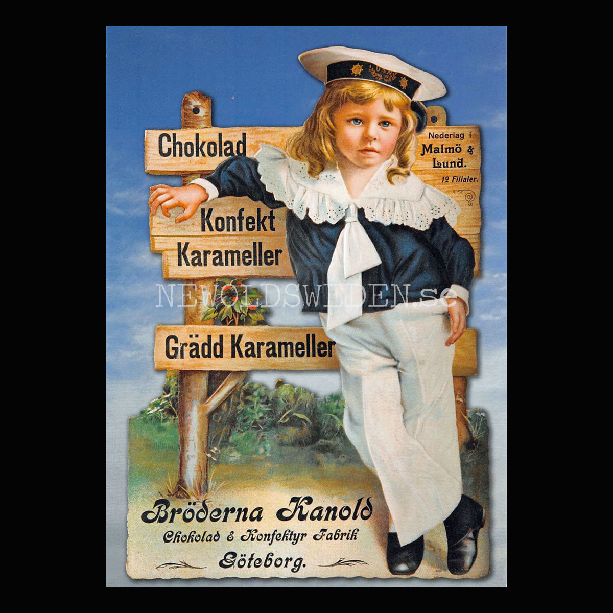 Bröderna Kanold Göteborg Child Vintage Poster