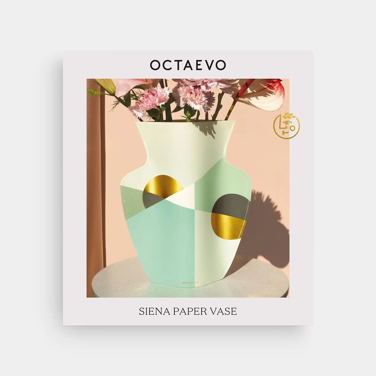 Octaevo Siena Paper Vase - Mint