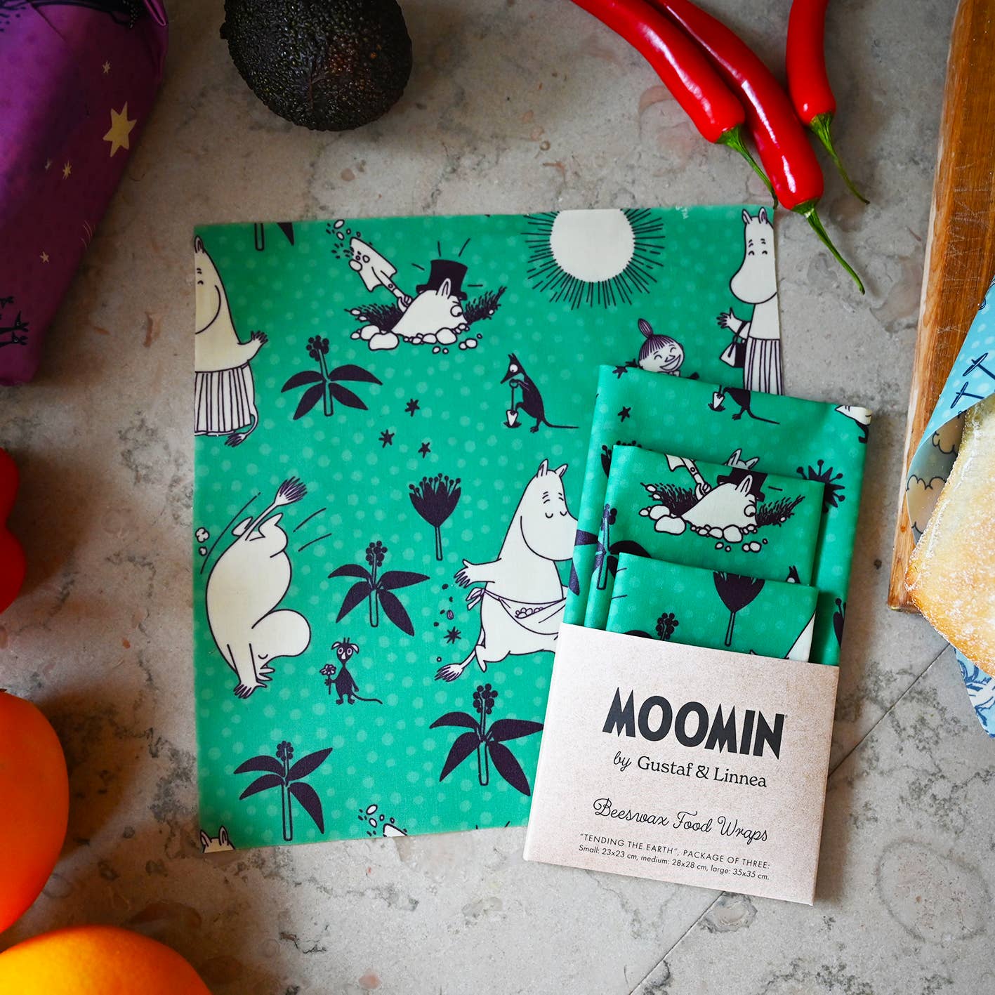 Moomin Beeswax Wrap Three-Pack - Tending the Earth