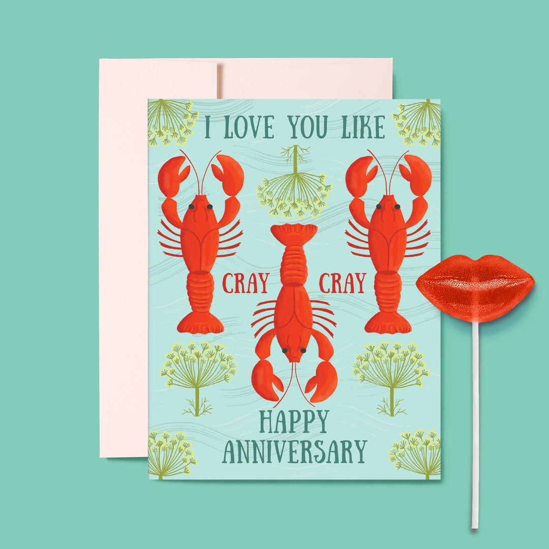 Greeting Cards - Like Cray Cray Anniversary Card