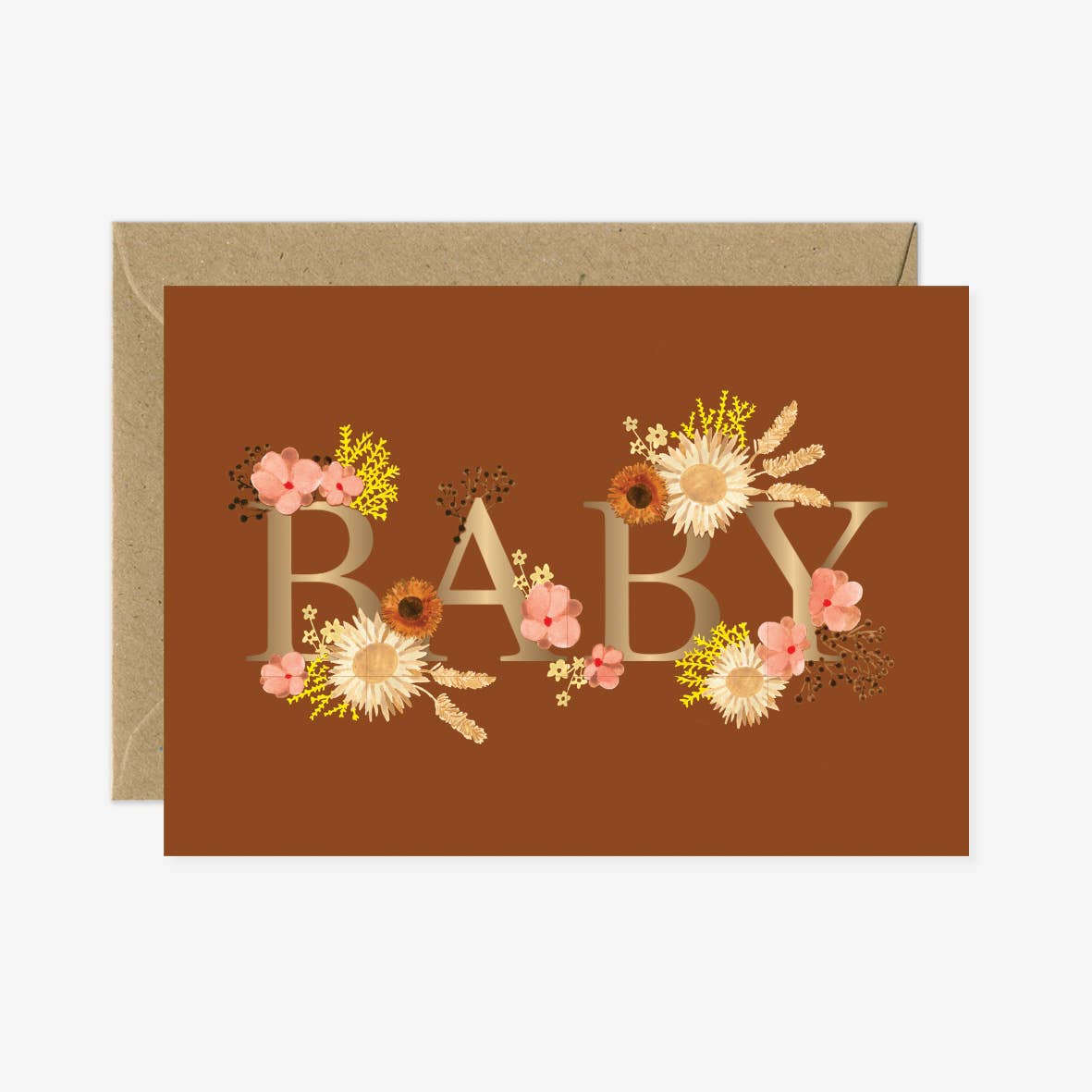 Greeting Cards - Gold Baby Bouquet