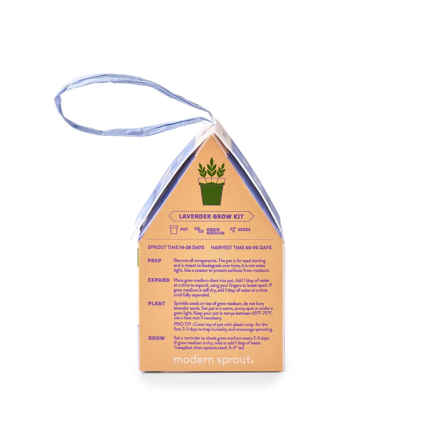 Home Grown Ornament - Grow Peace (Lavender)