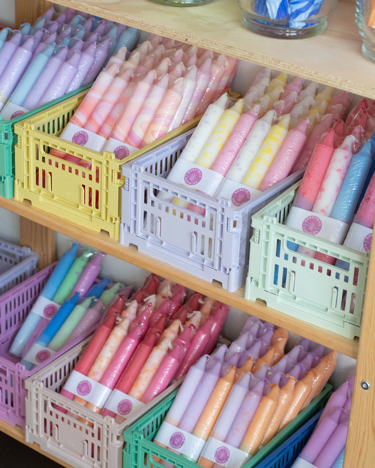 Taper Marble Candles - 3 Pack