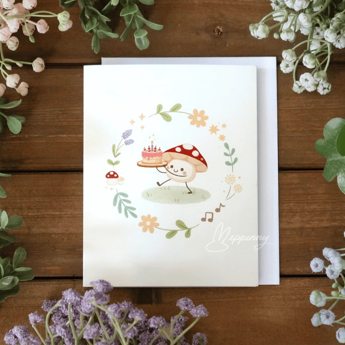 Greeting Cards - Birthday Mushroom