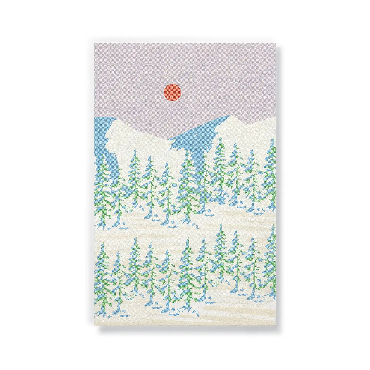 Snowy Mountains Layflat Notebook