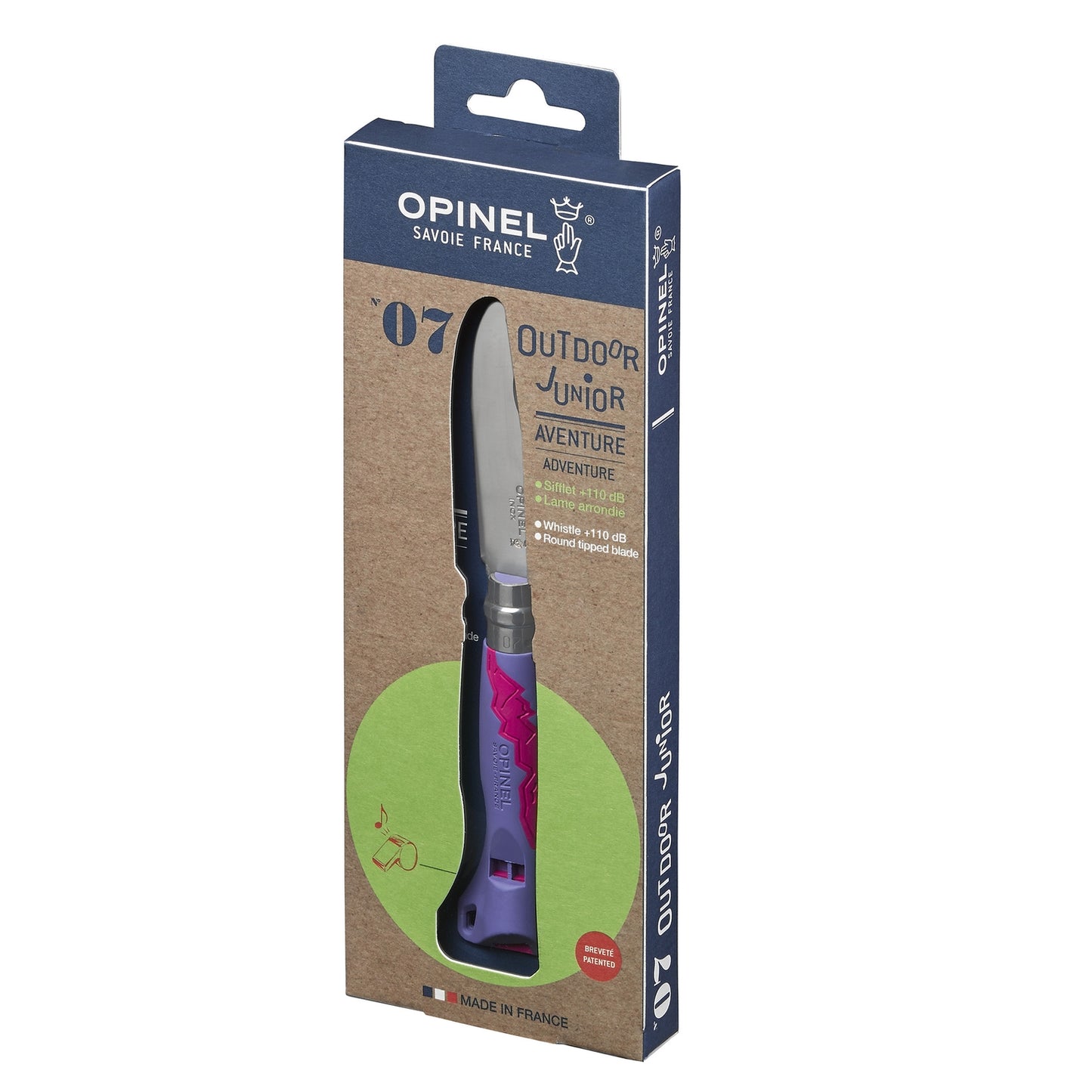 Opinel No.07 Outdoor Junior Folding Knife - Orange & Purple