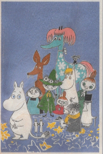 Wooden Postcard - Moomin Friends