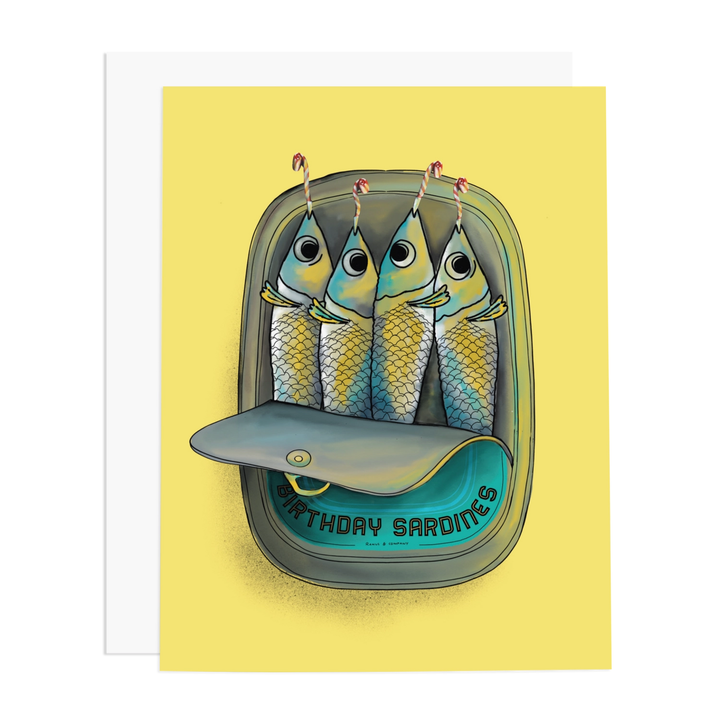 Greeting Cards - Sardines Bday