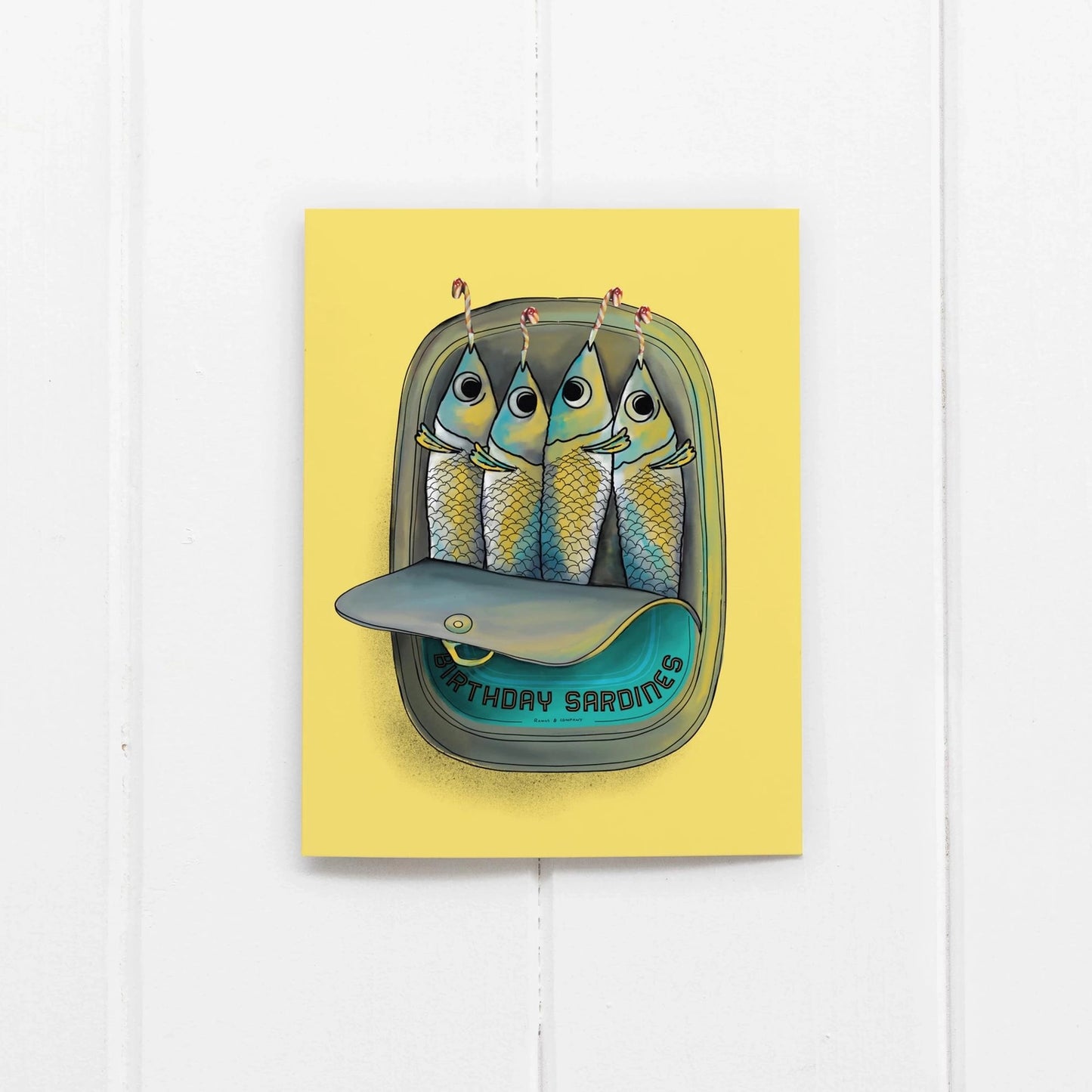 Greeting Cards - Sardines Bday