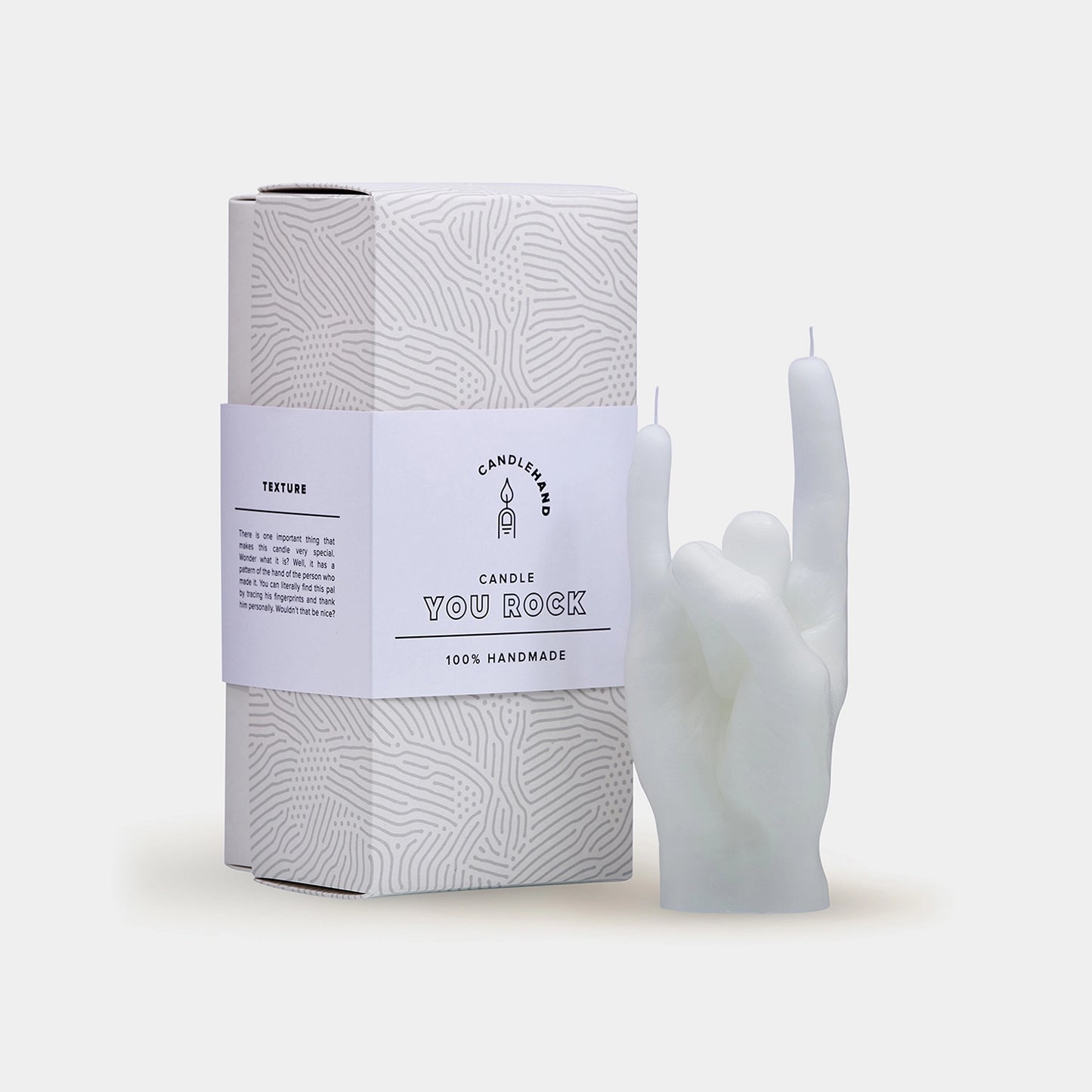 Candlehand You Rock - White