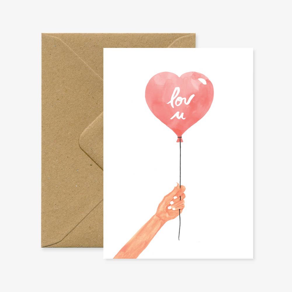Greeting Cards - Heart Balloon