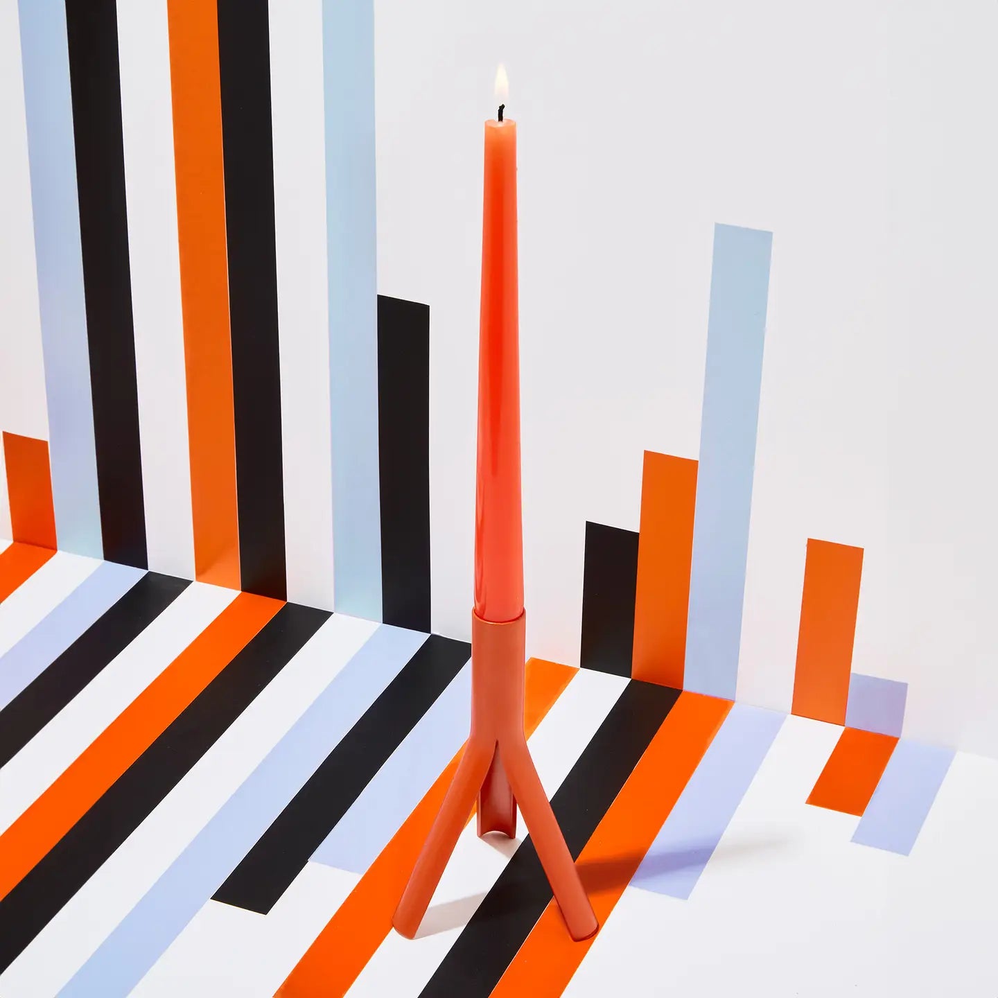 Rocket Candle Holder - Orange