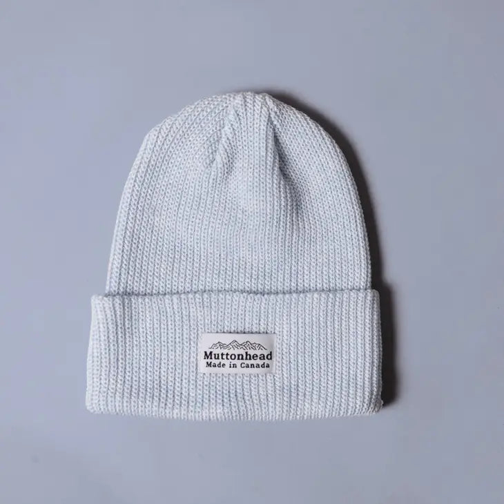 Cotton Knit Toque - Heather Blue Hat