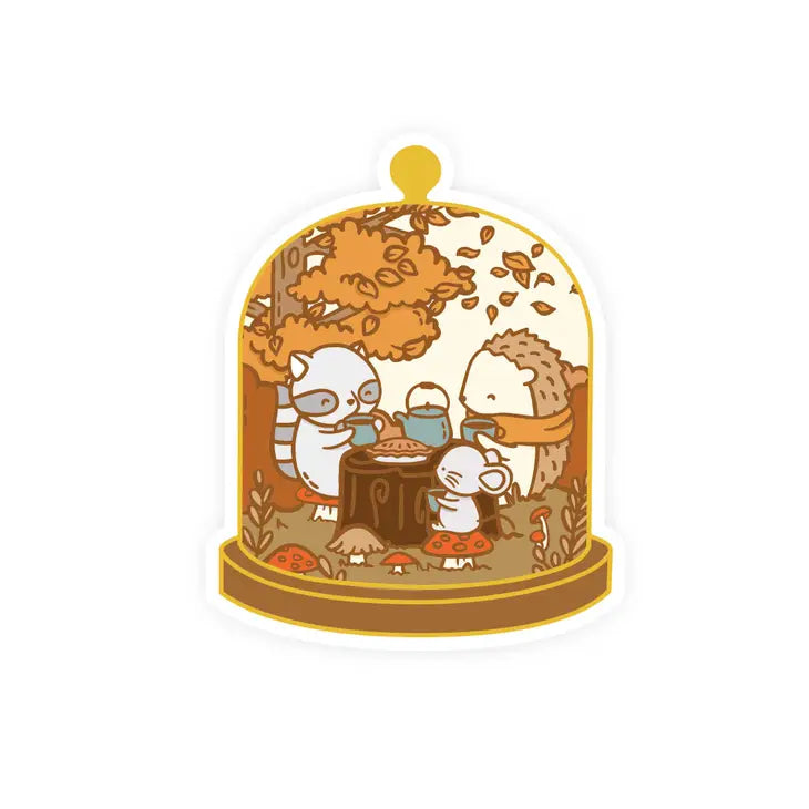 Little Worlds Fall Day Vinyl Sticker