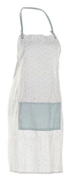 Polyester Cotton Apron - Pink, Grey, & Green