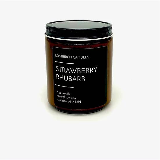 Lostbirch Strawberry Rhubarb Candle