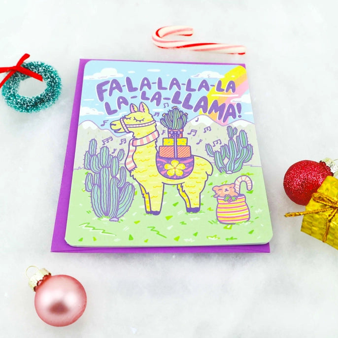 Greeting Cards - Fa La Llama