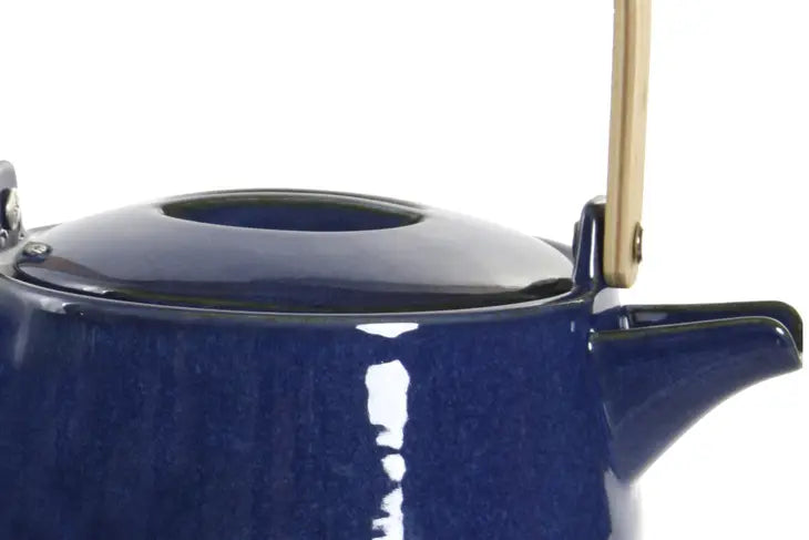 Porcelain Bamboo Teapot - Blue