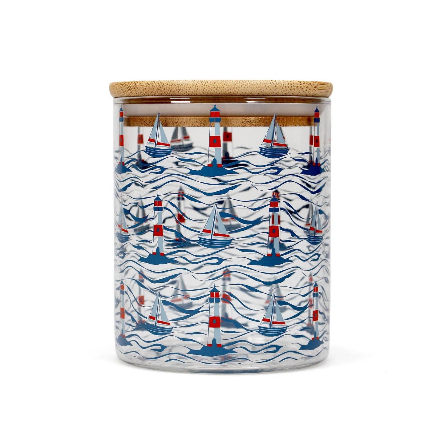 Glass Storage Jar Glass - Coastal (26 Fl oz)