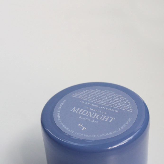 9oz Hue Candle - Midnight (Black Iris)