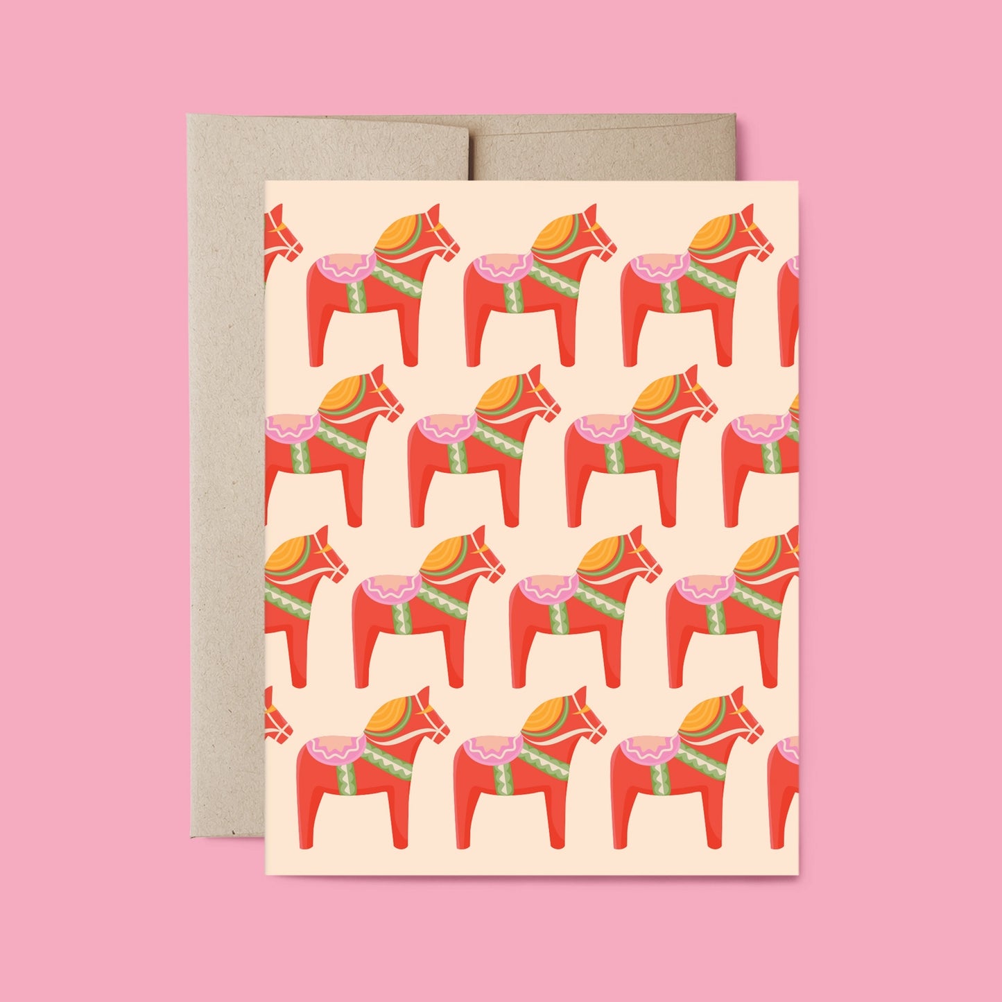 Greeting Cards - Swedish Dala Horse