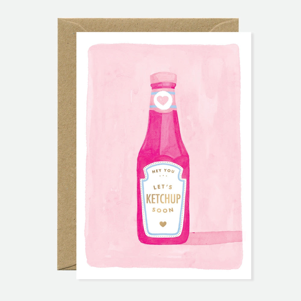 Greeting Cards - Gold Foil Ketchup Soon