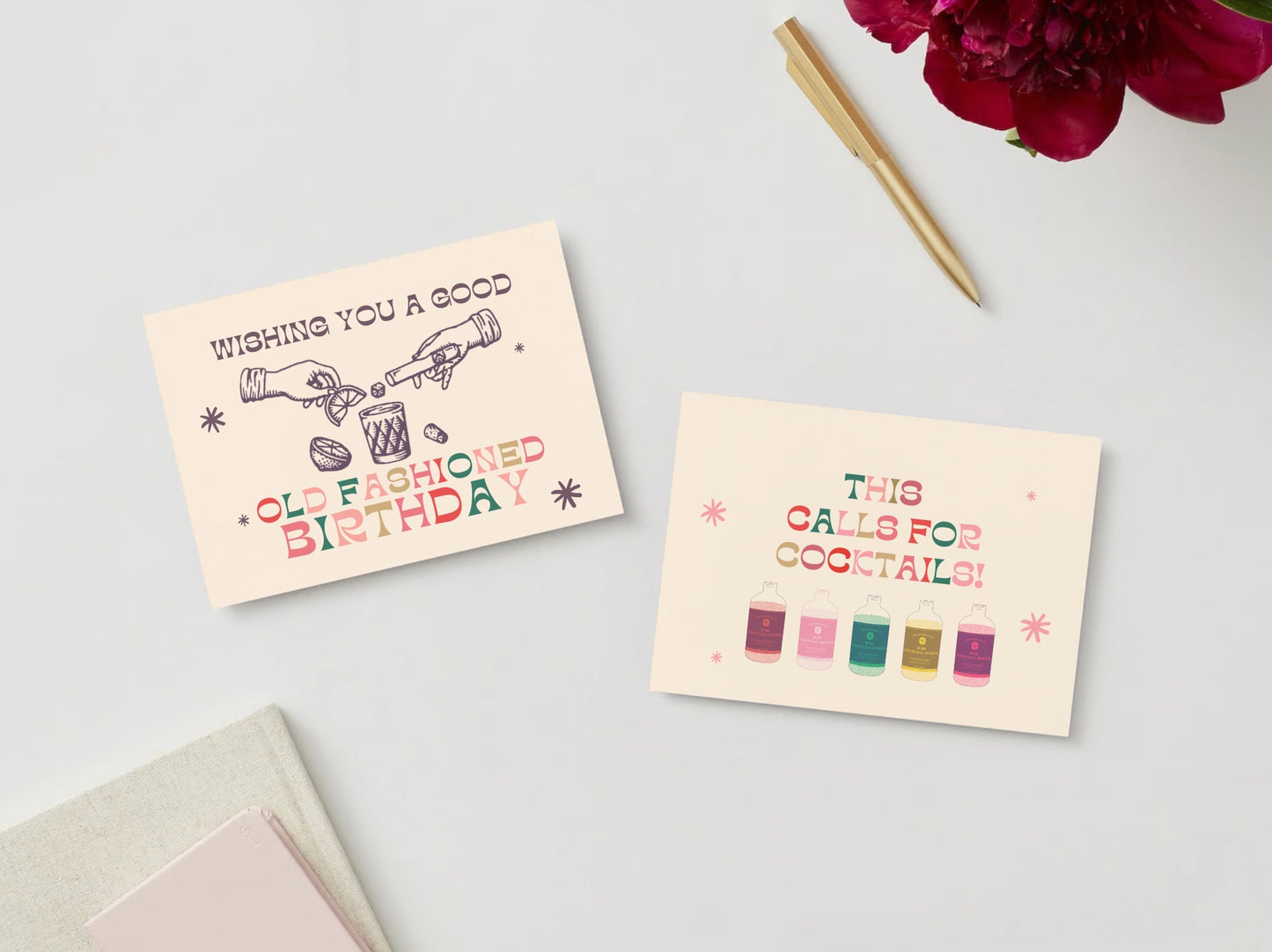 Old Fashioned Birthday Postcard