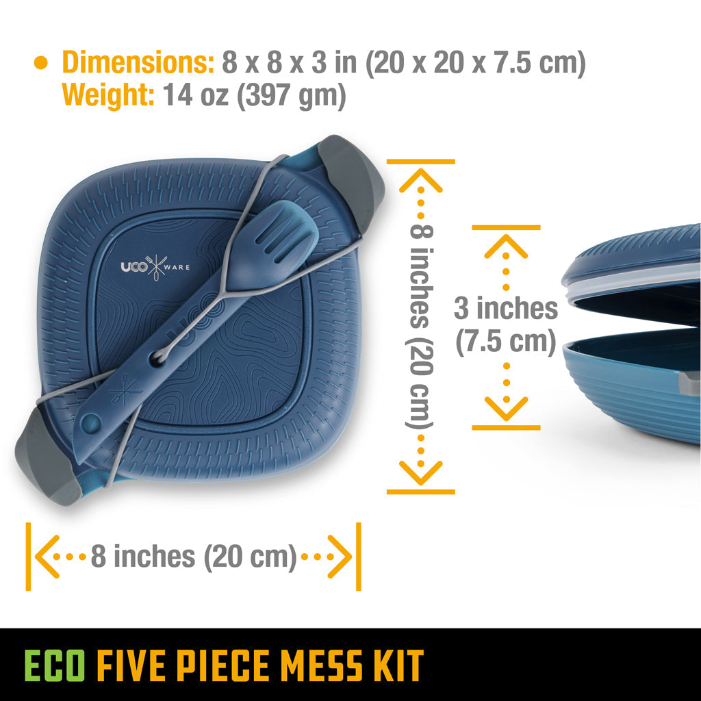 Eco 5-Piece Mess Kit - Ocean Blue