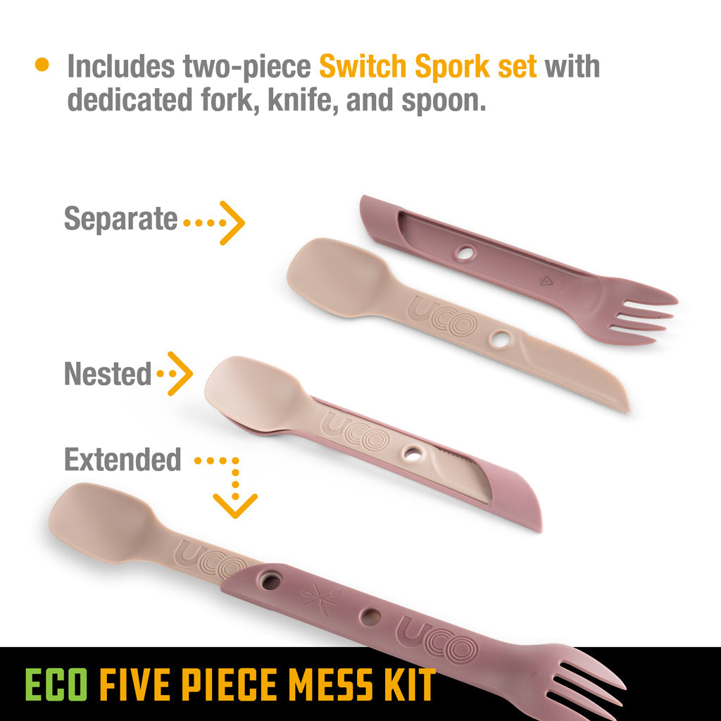 Eco 5-Piece Mess Kit - Plum Purple