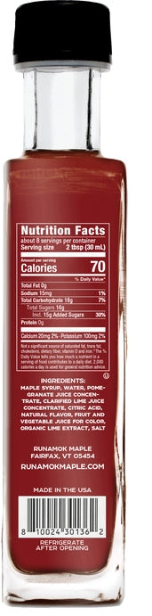 Runamok - Maple Grenadine Cocktail Mixer 250ml BEST BY: March 14, 2025