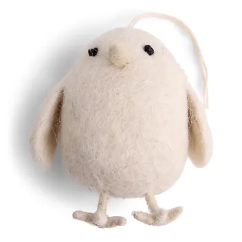 Felt Chubby Chicken, White