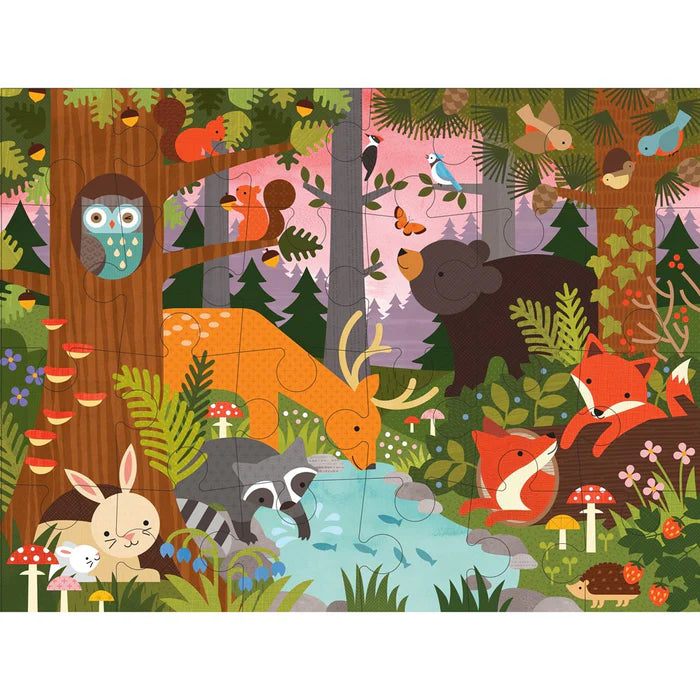 Enchanted Woodland Forest 24-Piece Floor Puzzle