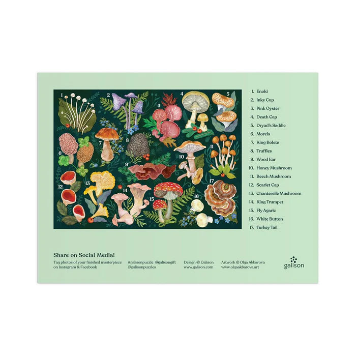 World of Mushrooms 1,000-Piece Puzzle