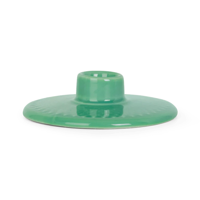 Lyngby Porcelain Rhombe Color Candleholder - Green