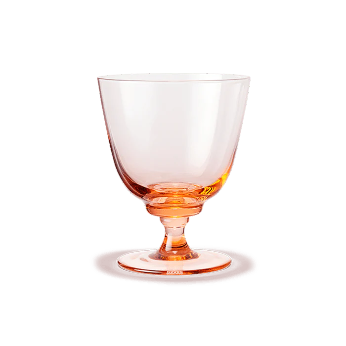 Holmegaard Flow Tumbler on Foot - Champagne