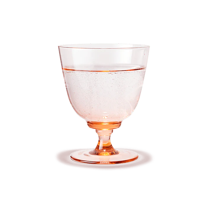 Holmegaard Flow Tumbler on Foot - Champagne